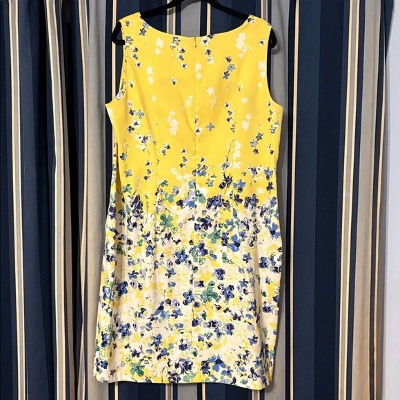 Lovely springy yellow sleeveless dress, Alyx brand, size 18W - Picture 3 of 3